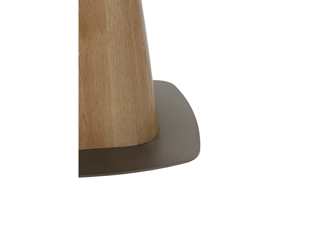 Table à manger carrée NOA 120 cm placage chêne massif