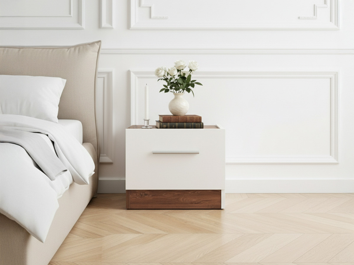 Set van twee ZENITA nachtkastjes met 1 lade