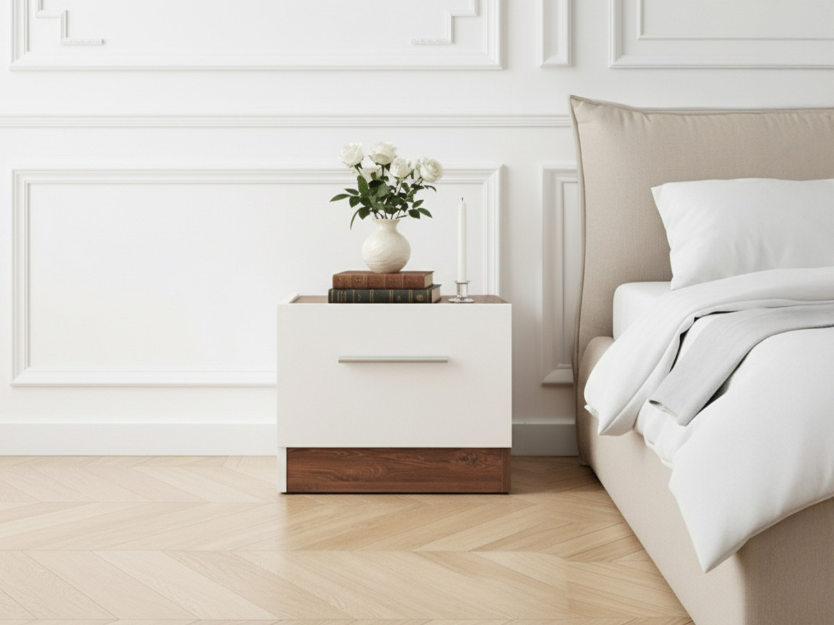 Set van twee ZENITA nachtkastjes met 1 lade