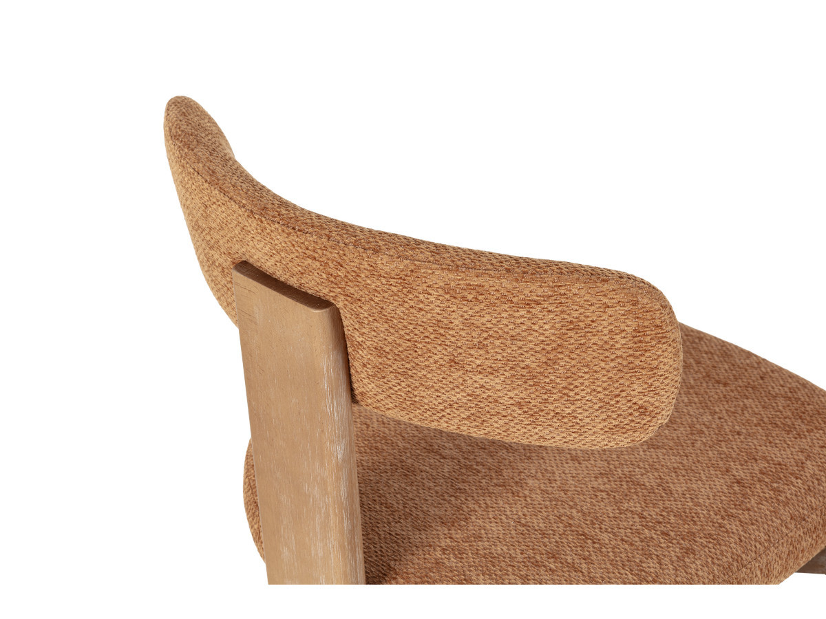 PABLO set met ovale eettafel 220 cm in notenhoutfineer + TANYA stoelen in structuurstof