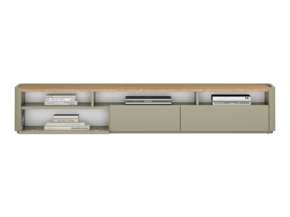 Meuble TV 1 porte 2 tiroirs 200 cm ANYRA