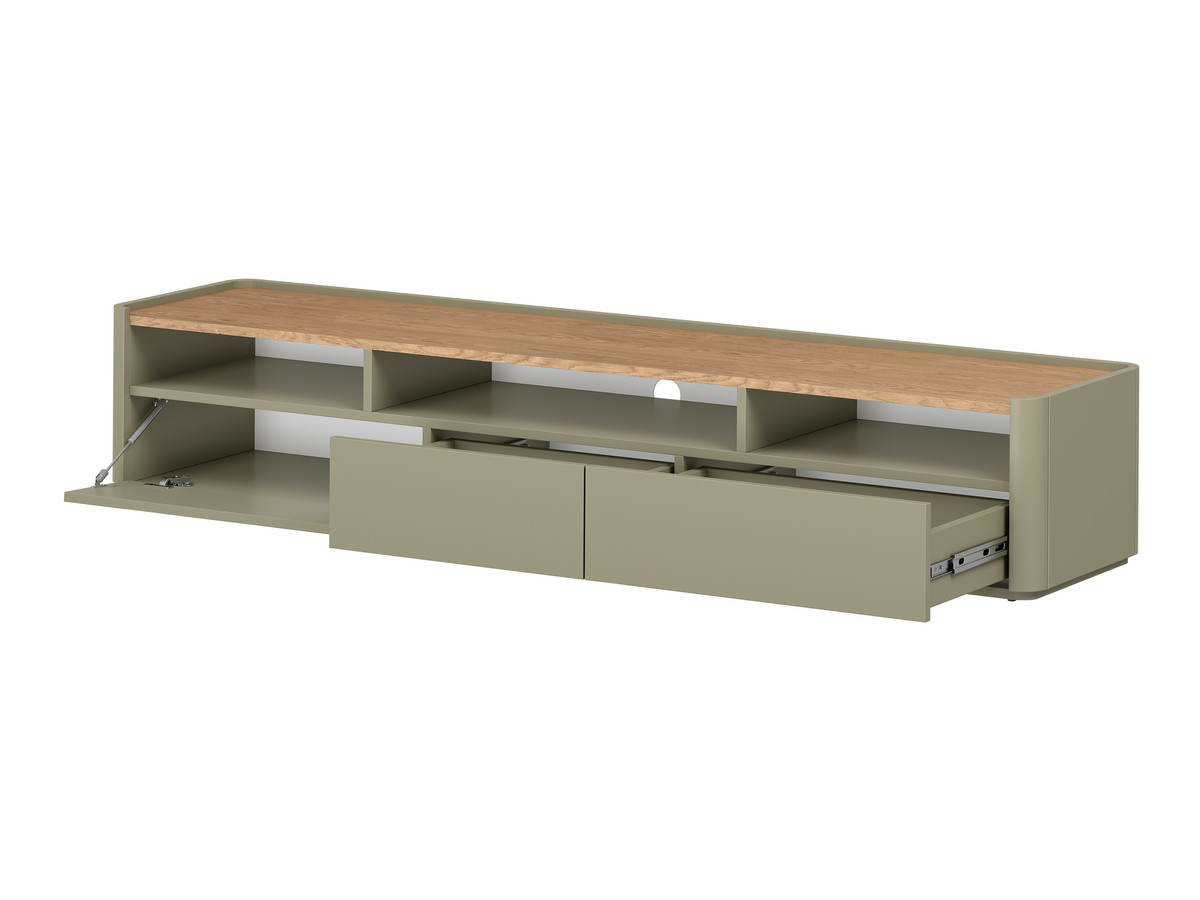Meuble TV 1 porte 2 tiroirs 200 cm ANYRA