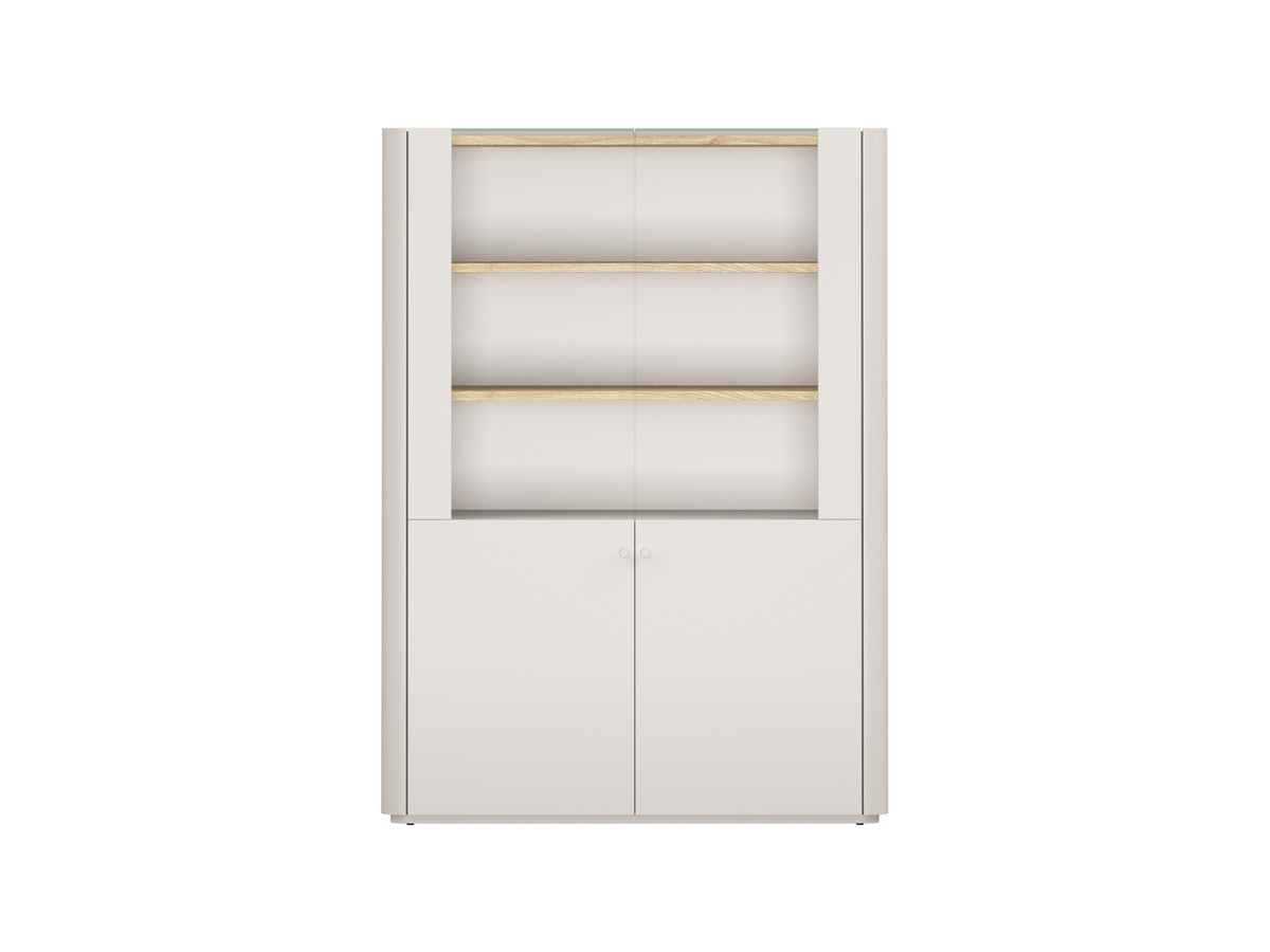 Meuble vitrine 2 portes H. 138 cm ANYRA