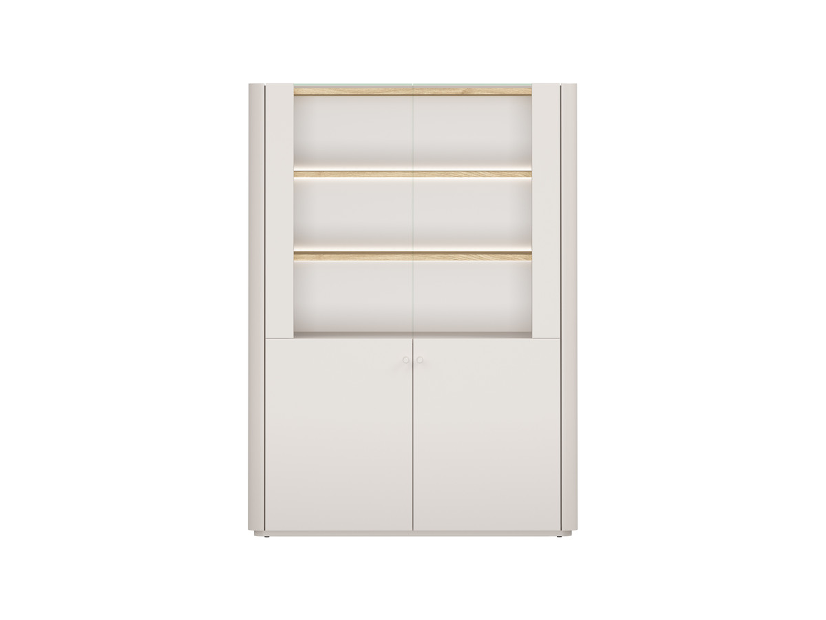 Meuble vitrine 2 portes H. 138 cm ANYRA