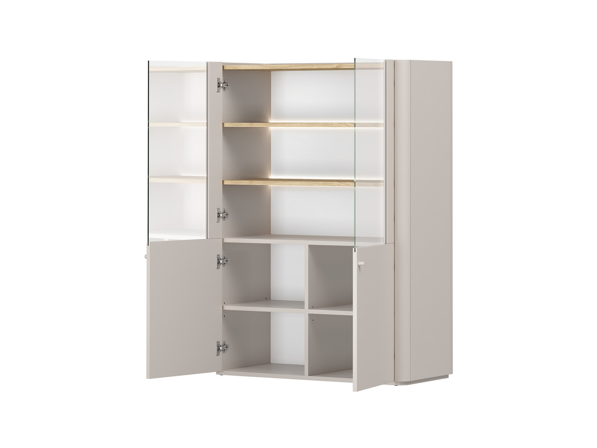 Meuble vitrine 2 portes H. 138 cm ANYRA