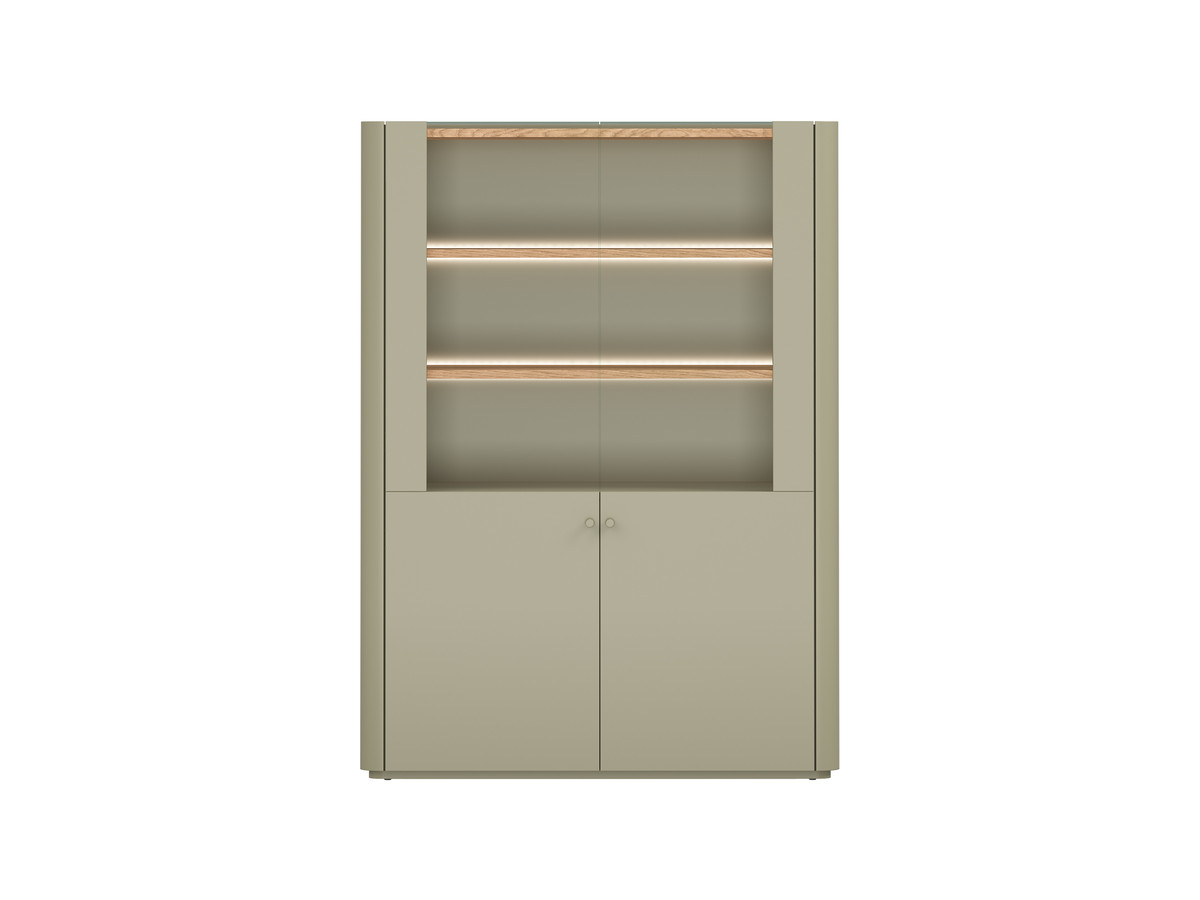 Meuble vitrine 2 portes H. 138 cm ANYRA