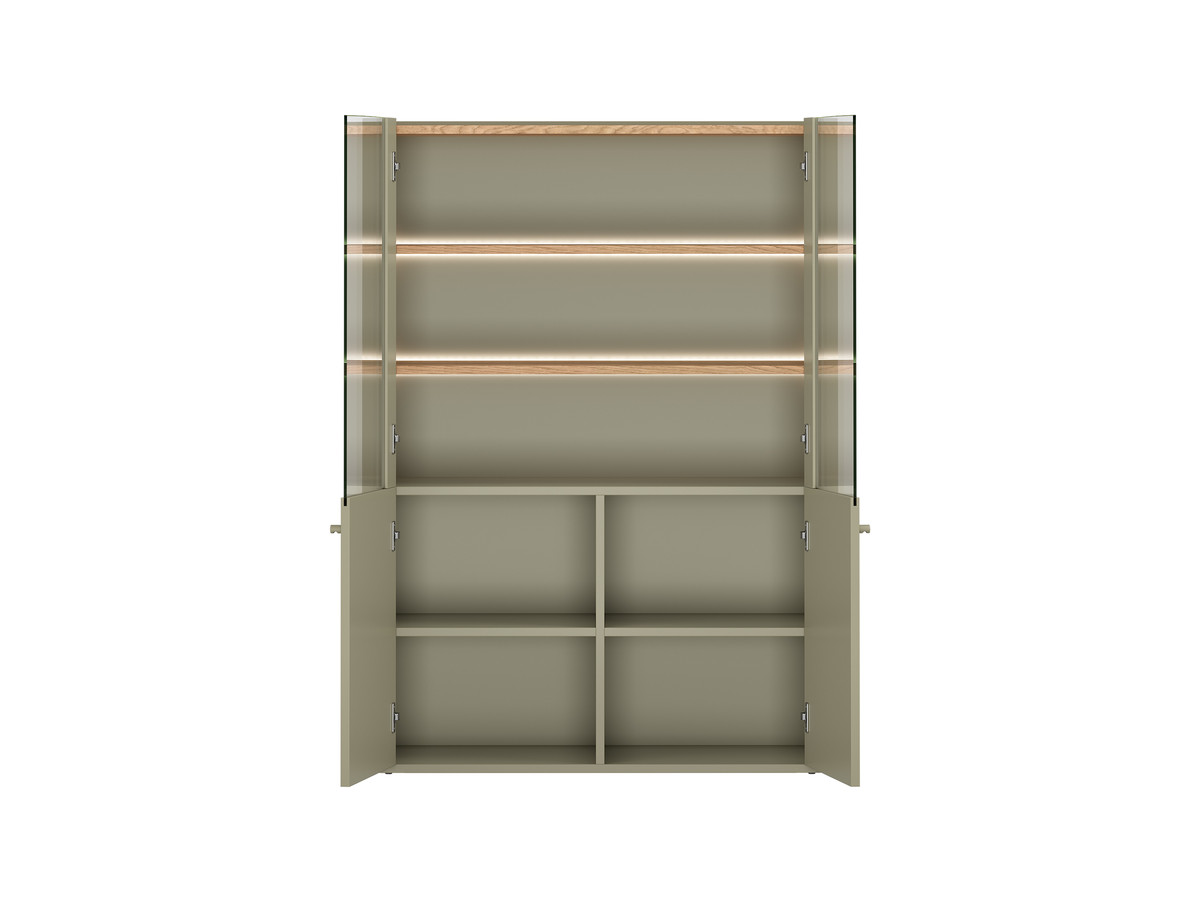Meuble vitrine 2 portes H. 138 cm ANYRA