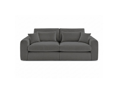 Canapé droit fixe 2 places BELMONT tissu bouclette