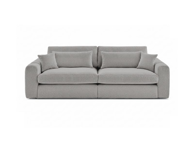 Canapé droit fixe 3 places BELMONT tissu bouclette