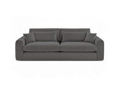 Canapé droit fixe 3 places BELMONT tissu bouclette