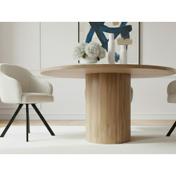Table à manger BOECIA travertin ⌀ 140 cm - vue 5