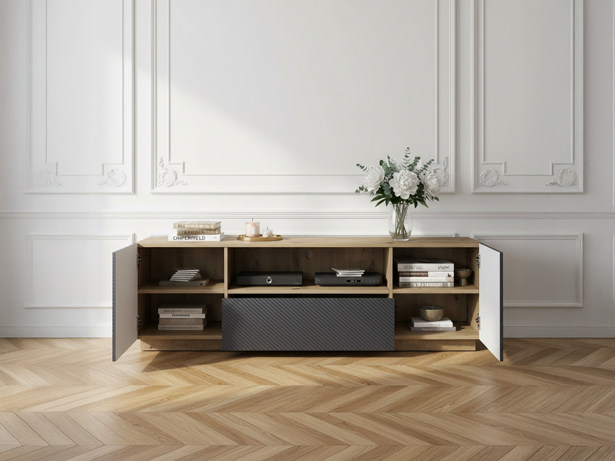 Meuble TV 167 cm ALICE avec niche