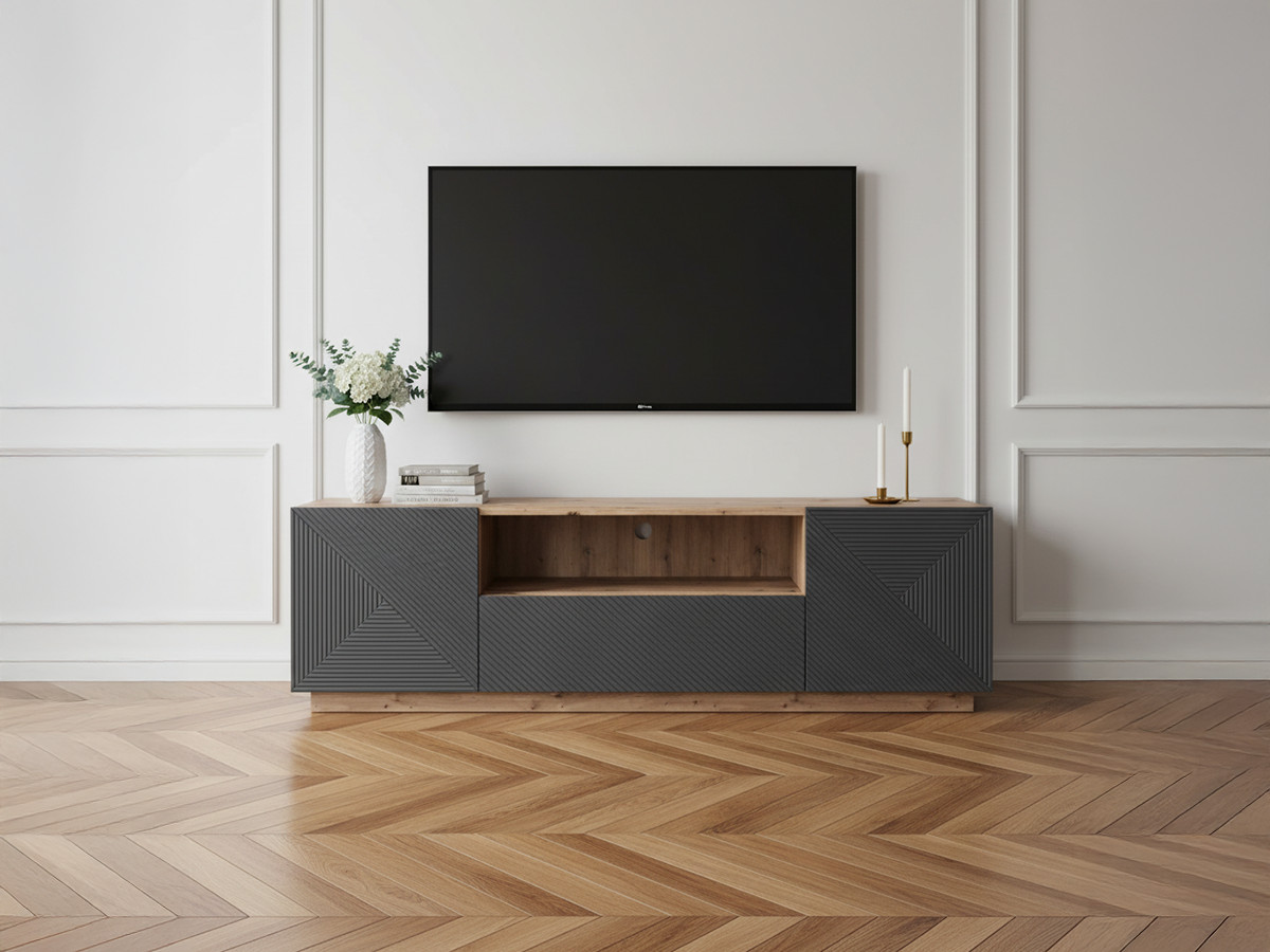 Meuble TV 167 cm ALICE avec niche