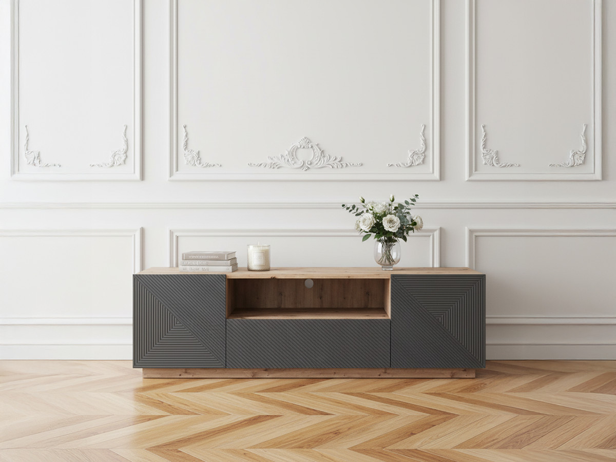 Meuble TV 167 cm ALICE avec niche