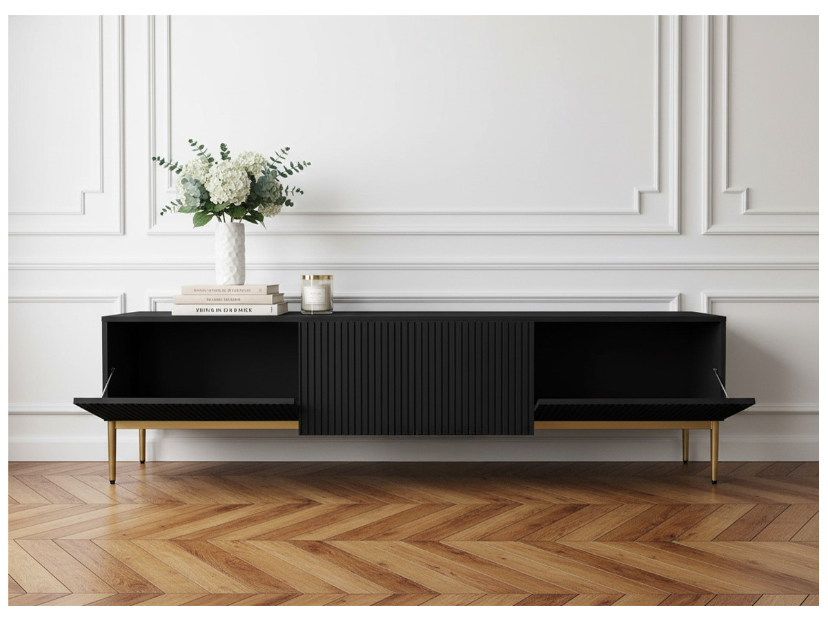 KASHA 200 cm tv-meubel met gouden poten