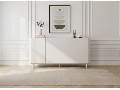 Buffet 4 portes 200 cm ANYRA pieds en bois massif