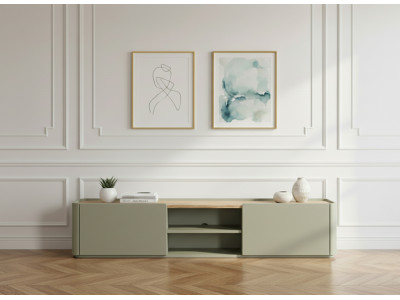 Meuble TV 1 porte 1 tiroir 220 cm ANYRA