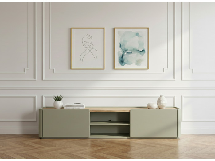 Meuble TV 1 porte 1 tiroir 220 cm ANYA