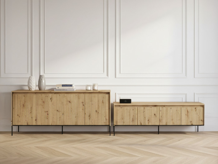 Buffet 4 portes 193 cm LENARA avec tasseaux