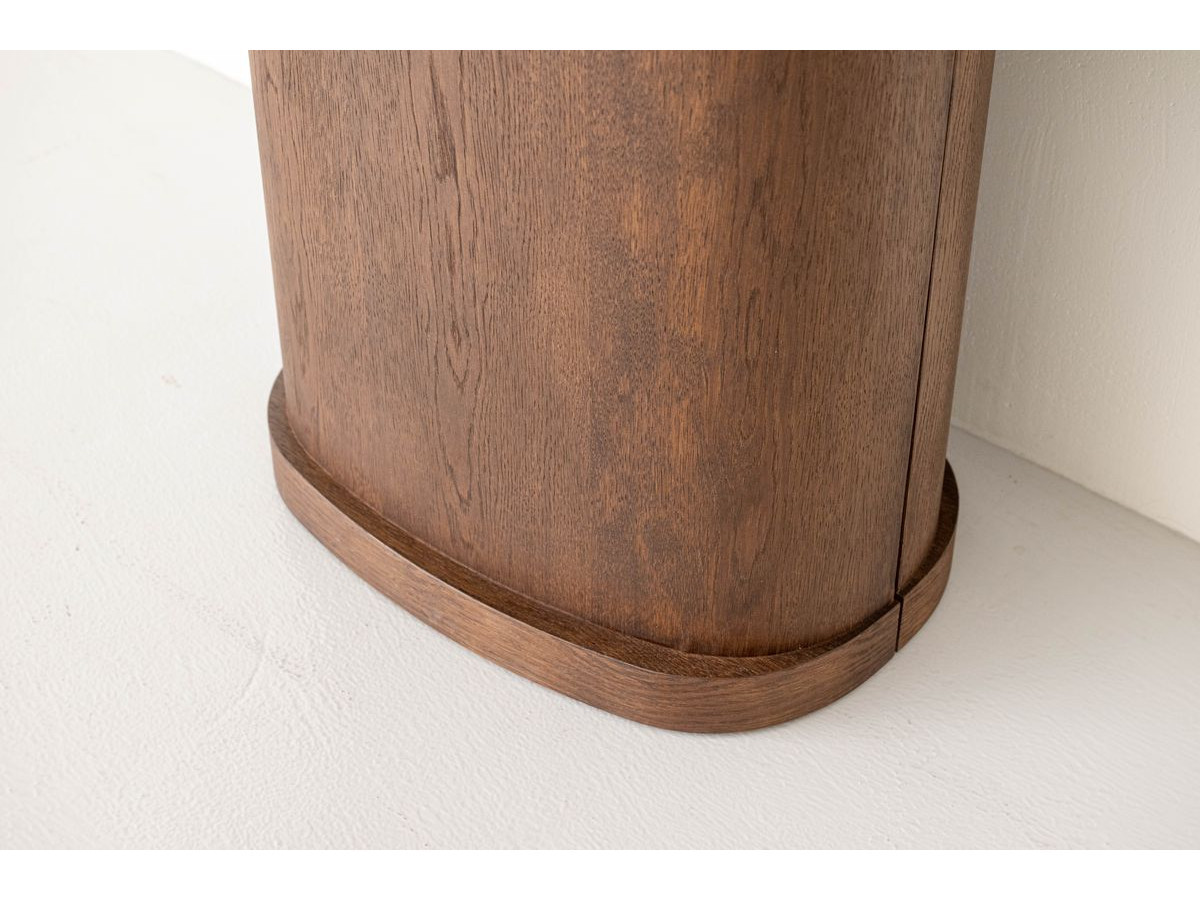 Ensemble avec console extensible 43 à 187 cm CASSIS + 4 chaises BORELY placage chêne massif et tissu bouclette