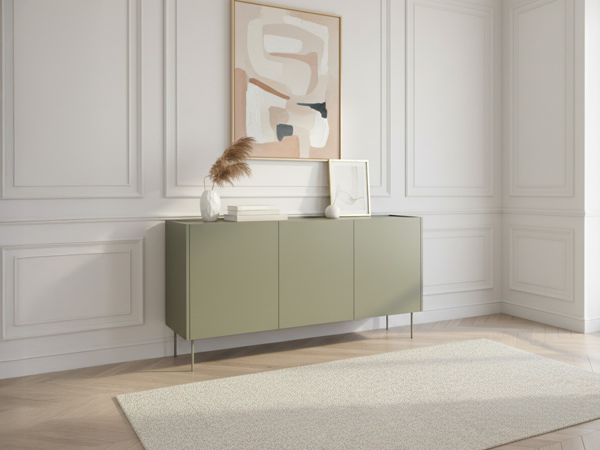 Buffet 3 portes 170 cm ATLAS vert — vue 4