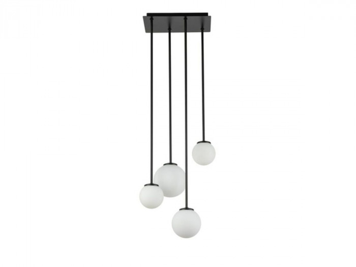 Lustre long AMBROISE en acier