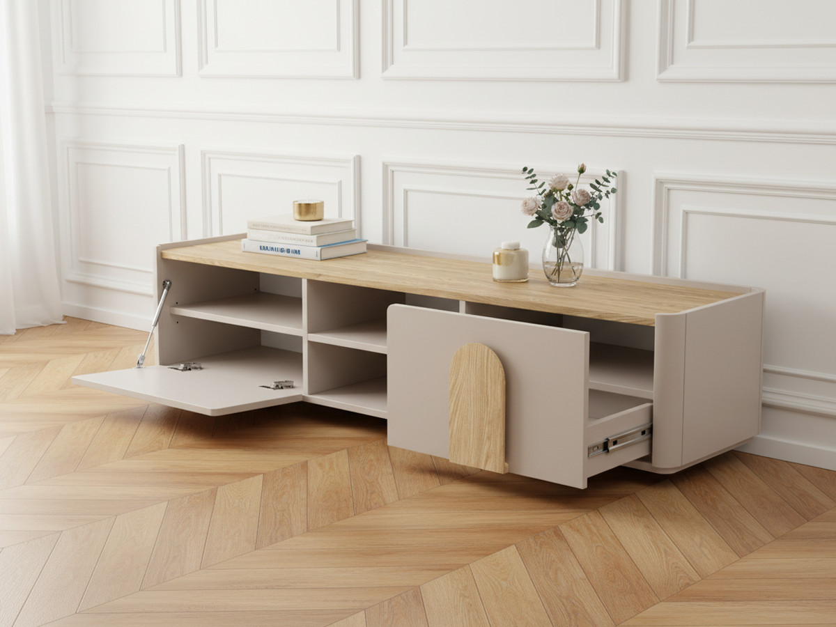 Meuble TV 1 porte 1 tiroir 170 cm ENYRA