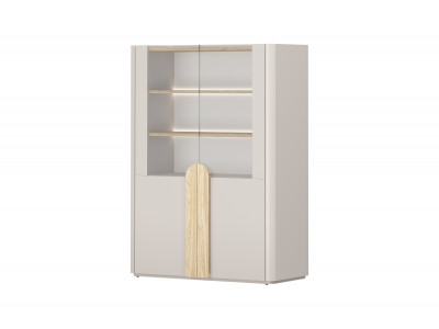 Meuble vitrine 2 portes H. 138 cm ENYRA