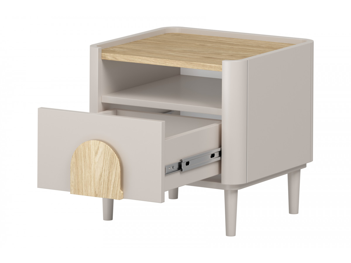 Table de chevet 1 tiroir ENYRA pieds bois massif