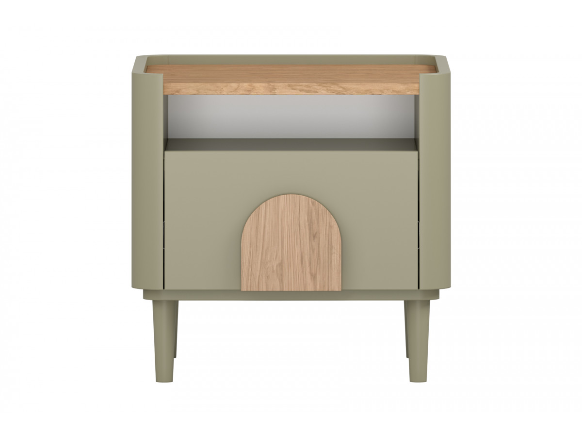 Table de chevet 1 tiroir ENYRA pieds bois massif