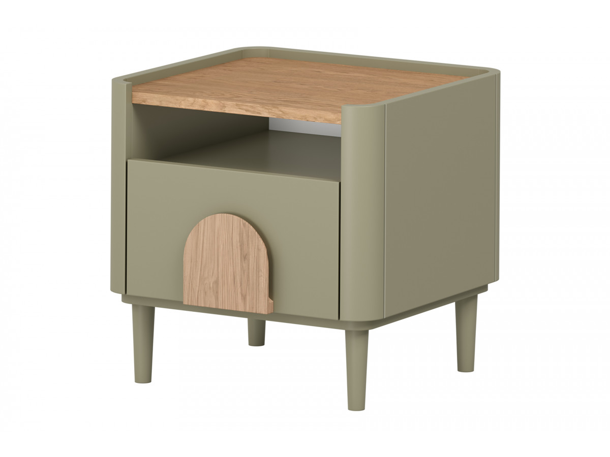 Table de chevet 1 tiroir ENYRA pieds bois massif