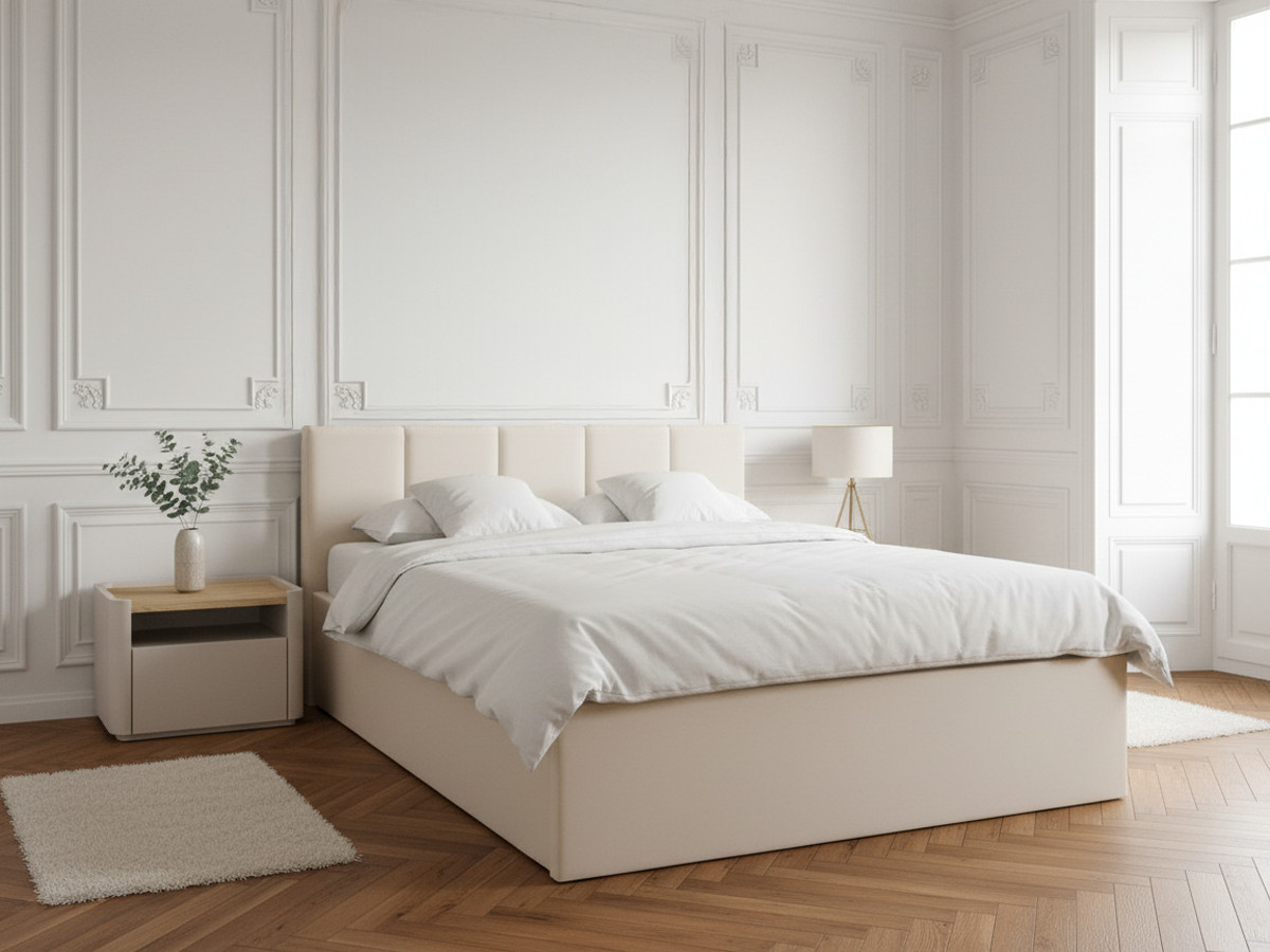 Lit coffre VIVARA rangement XL