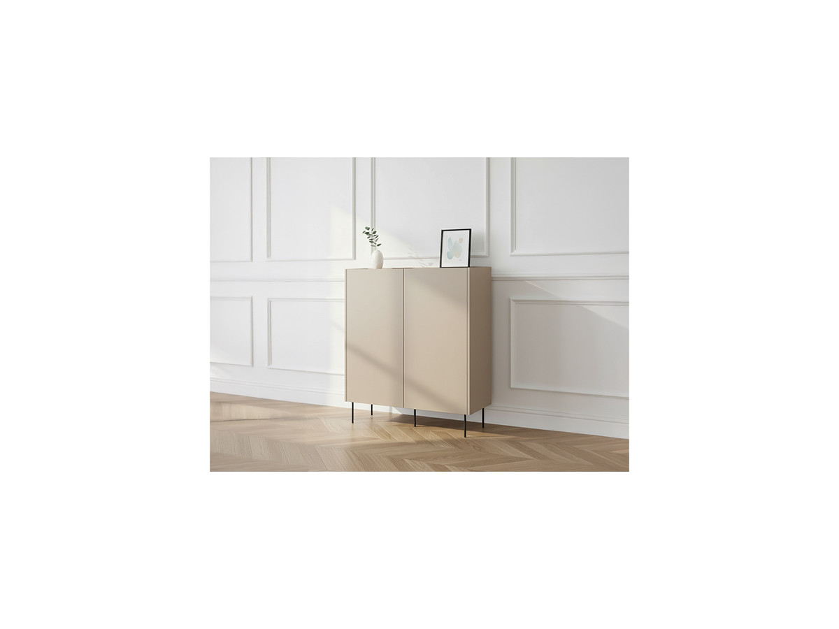 Buffet haut 2 portes 120 cm ATLAS beige — vue 4