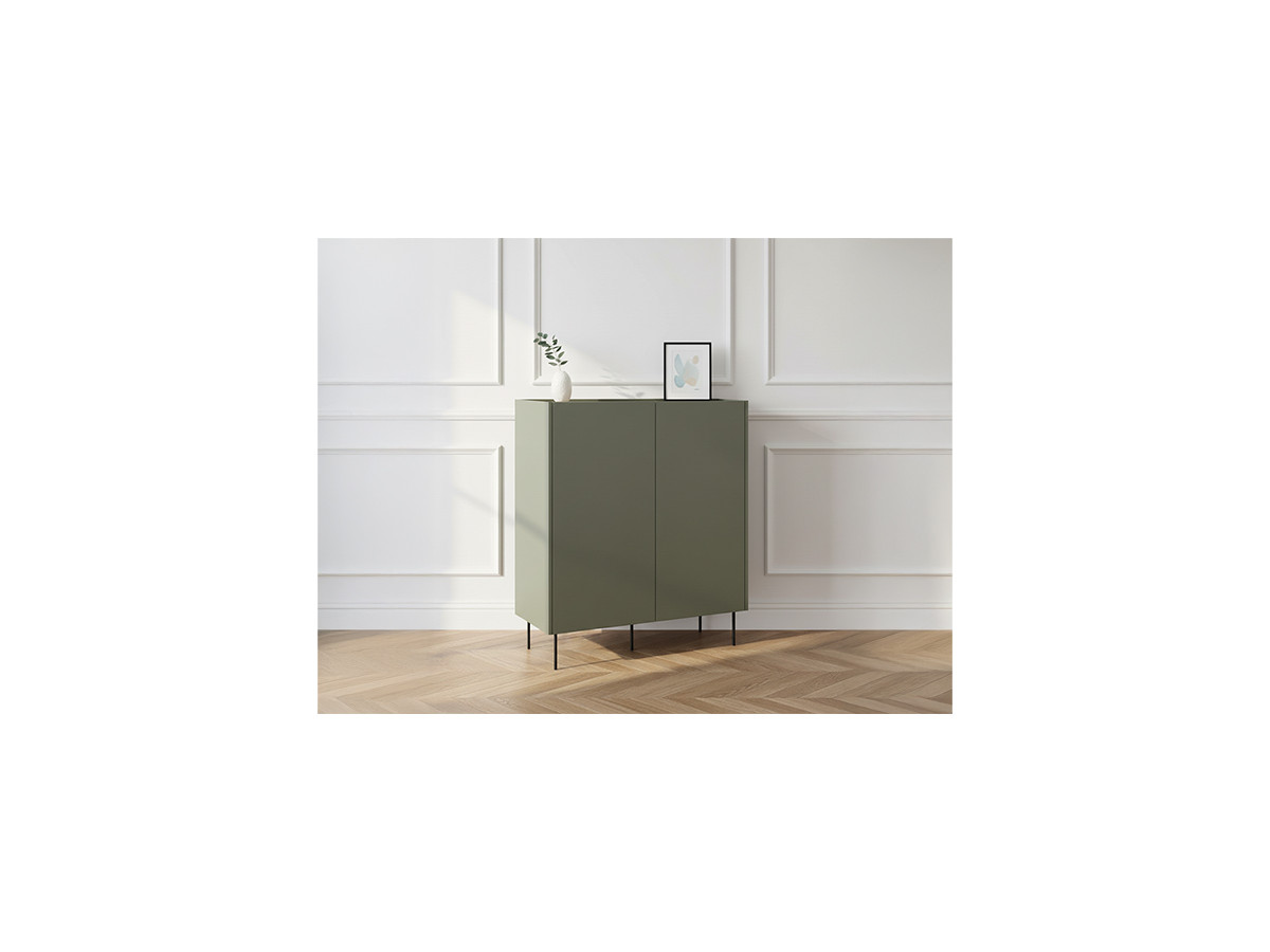 Buffet haut 2 portes 120 cm ATLAS vert — vue 4