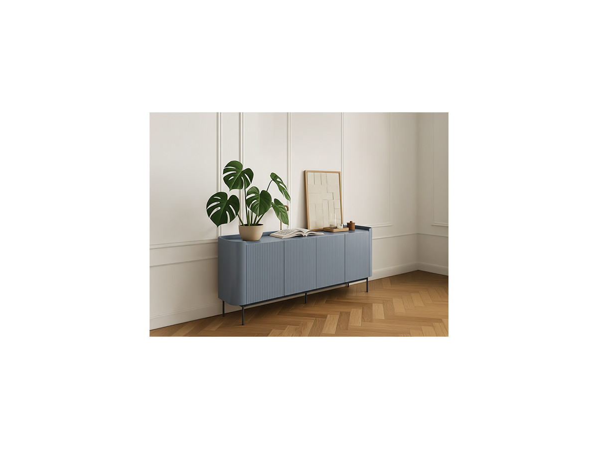 JAY 4-deurs dressoir 200 cm met noppeneffect
