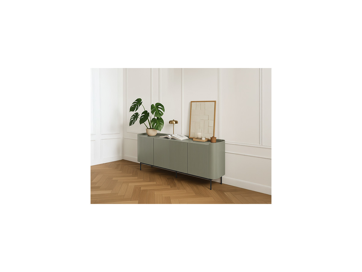 JAY 4-deurs dressoir 200 cm met noppeneffect