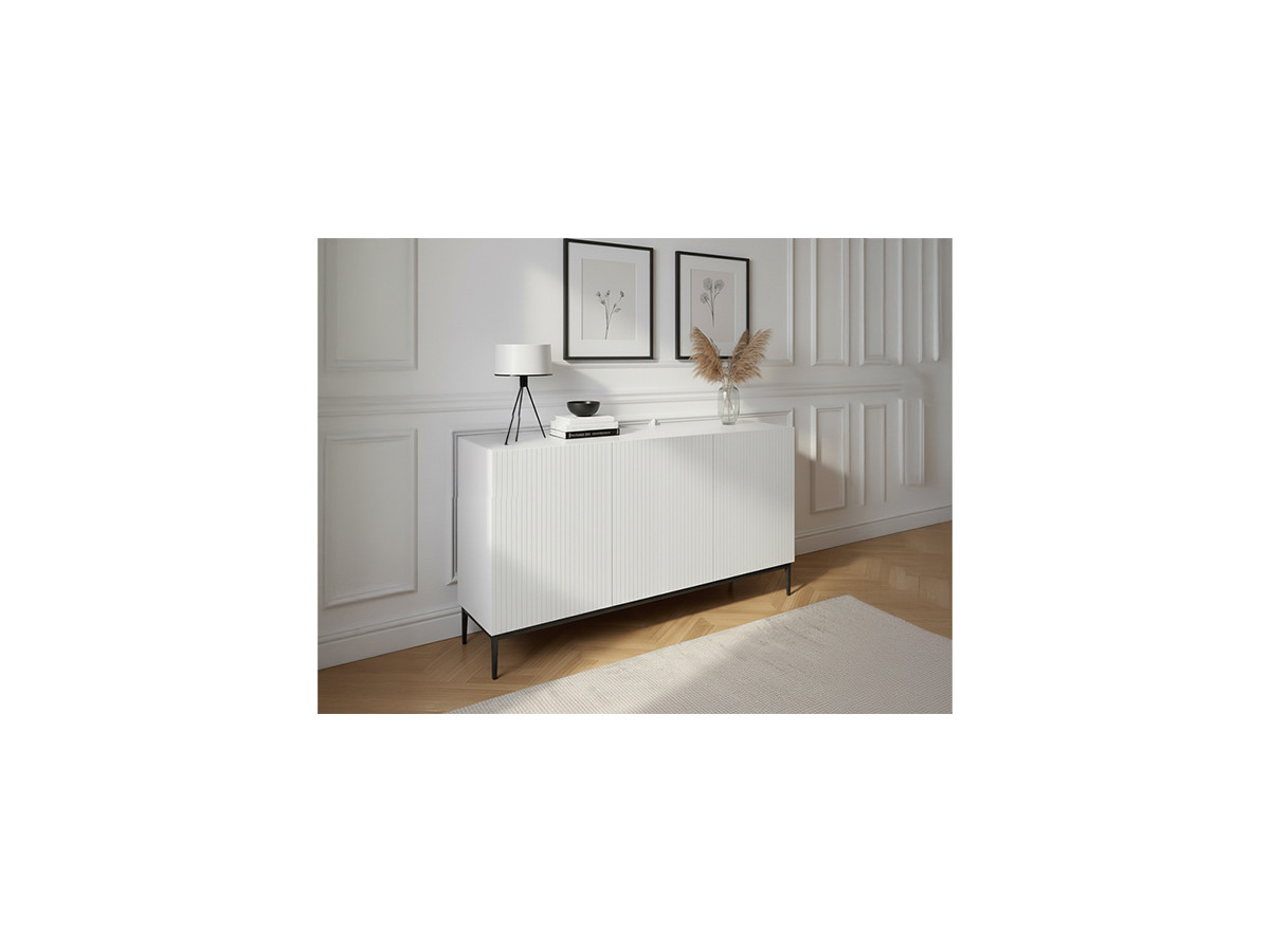 Buffet 3 portes 150 cm KASHA Pieds noir