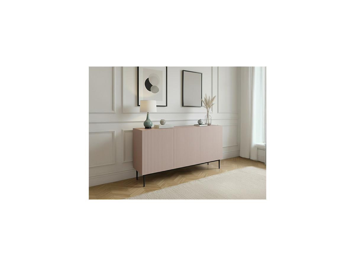 Buffet 3 portes 150 cm KASHA Pieds noir