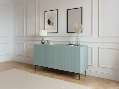 Buffet 3 portes 150 cm KASHA Pieds noir