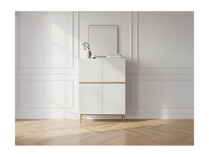 Buffet haut 2 portes 100 cm KASHA Pieds or