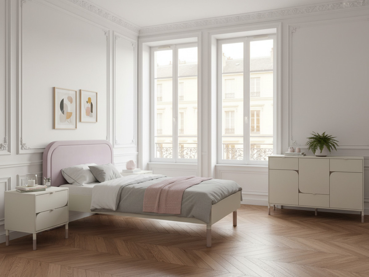Ensemble BOREO avec lit enfant + chevet + commode Ensemble BOREO avec lit enfant + chevet + commode
