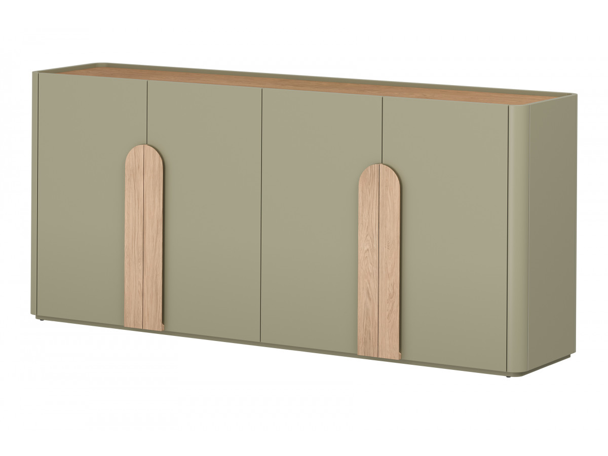 buffet 4 portes 200 cm enyra gekleurd vert