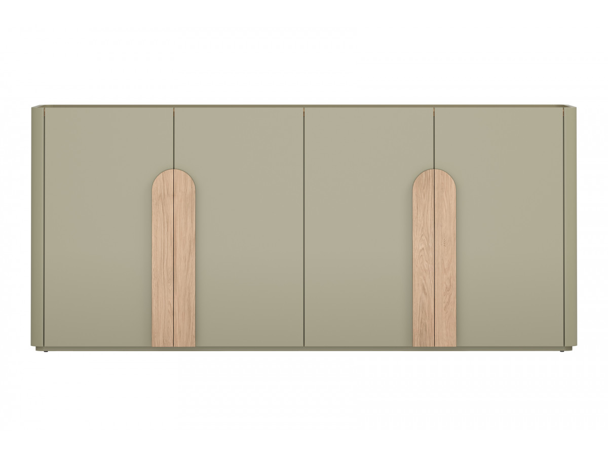 Buffet 4 portes 200 cm ENYRA vert — vue 6