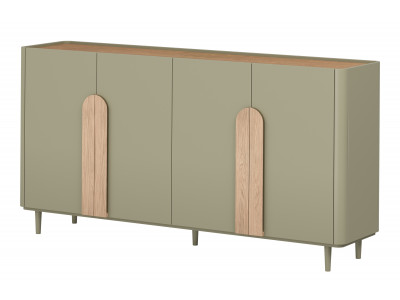 Buffet 4 portes 200 cm ENYRA pieds en bois massif