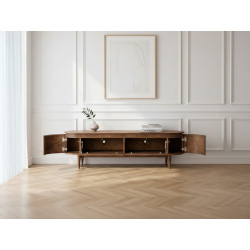 Meuble TV SORMIOU chêne massif 180 cm - vue 4