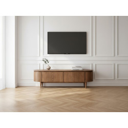 Meuble TV SORMIOU chêne massif 180 cm - vue 3