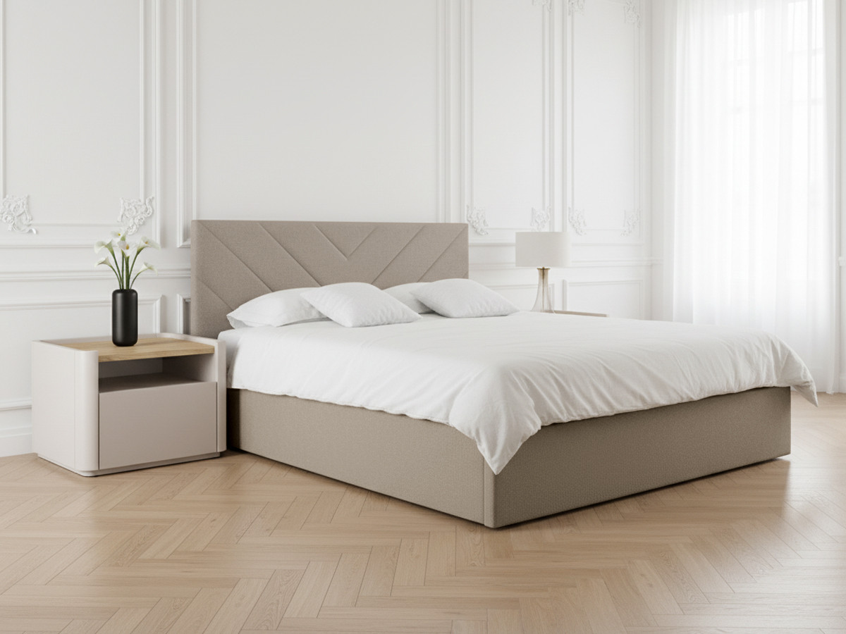 Lit coffre ROMANE beige — vue 5