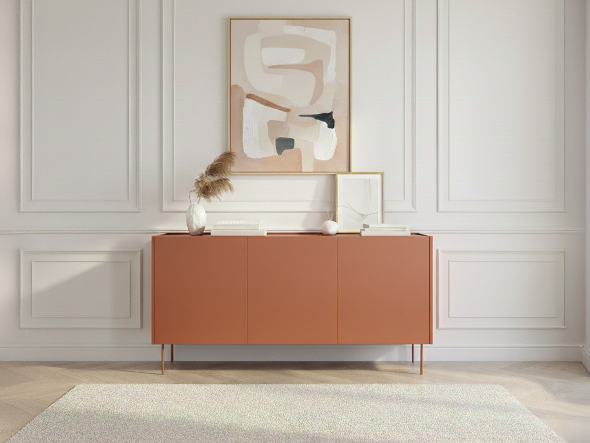Ensemble ATLAS avec buffet 170 cm + meuble TV 170 cm rouge — vue 4