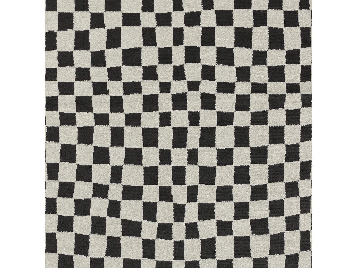 Tapis poils courts SULLY motifs damier