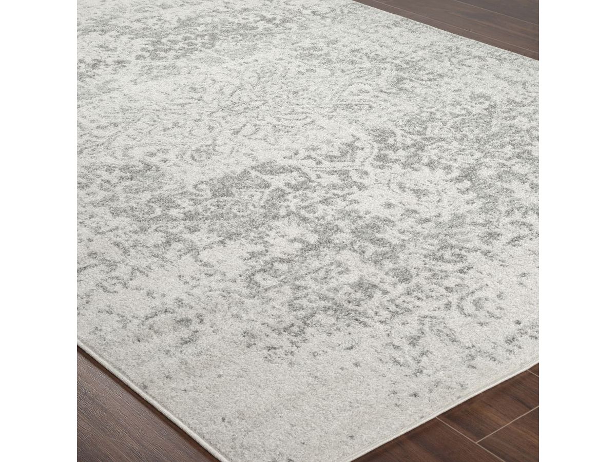 Tapis poils ras LALLA vintage gris — vue 4